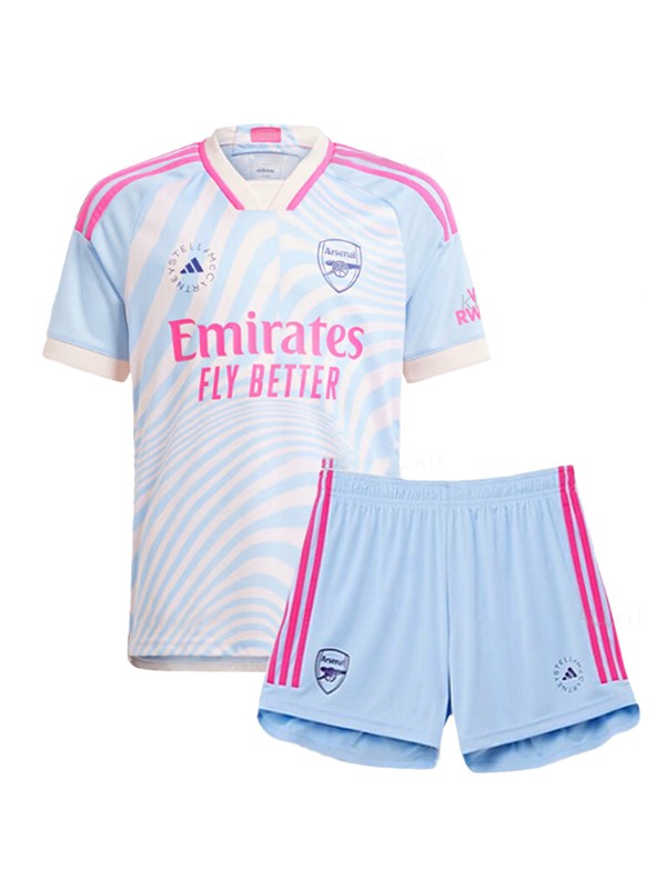 Arsenal x Stella mccartney maillot de football pour enfants kit de football pour enfants mini-chemise uniformes pour jeunes 2023-2024